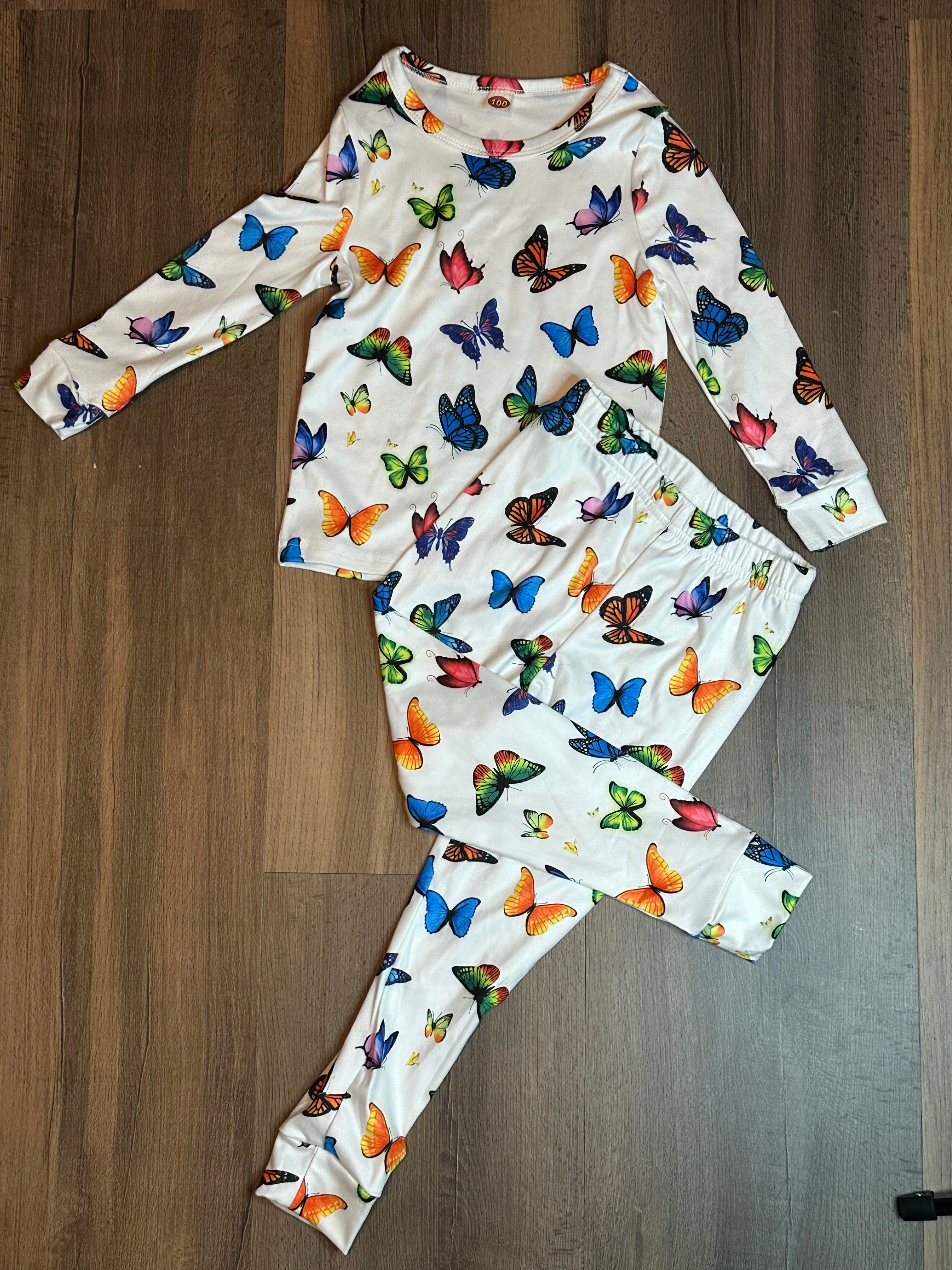 Girls butterfly 2024 pajamas